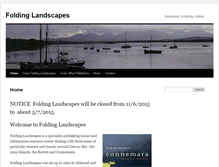 Tablet Screenshot of foldinglandscapes.com